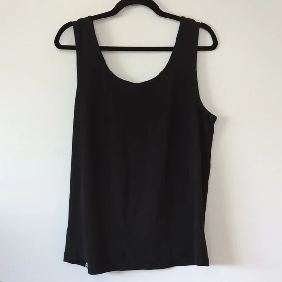 Lucy & Yak Susie Vest Top: ORGANIC COTTON & LENZING ECOVERO - Black - Size XL - Picture 7 of 7